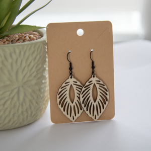 Boucles d'oreilles - Feuille Tropicale