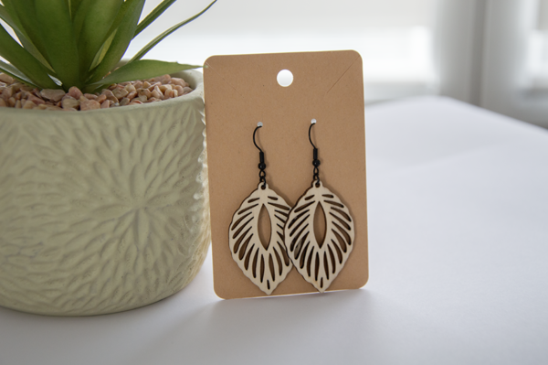 Boucles d'oreilles - Feuille Tropicale