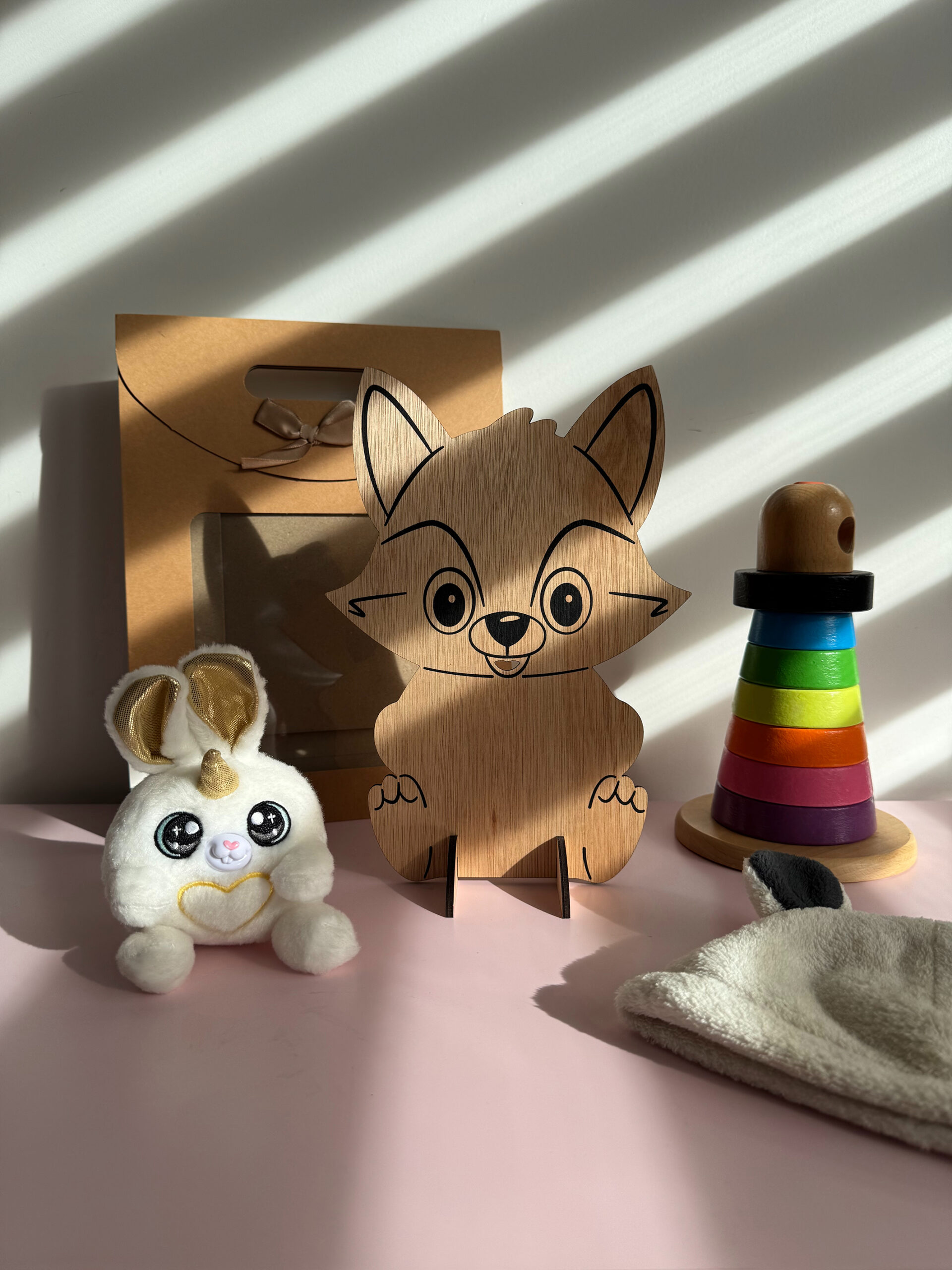 Cadeaux de naissance en bois – Renard – Image 3