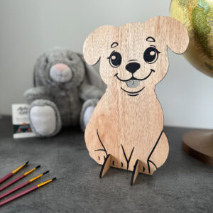 Cadeaux de naissance en bois – Chien