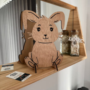 Cadeaux de naissance en bois – Lapin