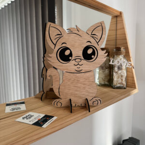 Cadeaux de naissance en bois – Chat